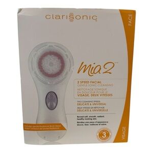 Clarisonic Mia 2 Sonic Facial Cleansing Brush – 2 Speed, Waterproof